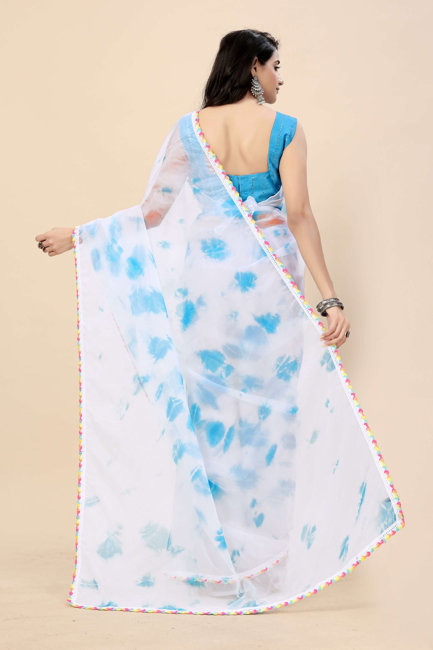 Organza saree with Art silk Blouse