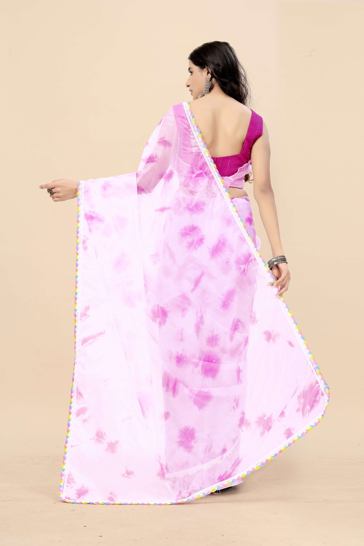 Organza saree with Art silk Blouse