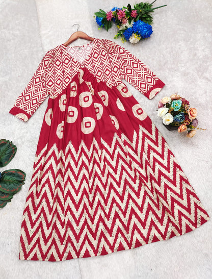 Casual Cotton One-Piece Tunic with Timeless Prints
