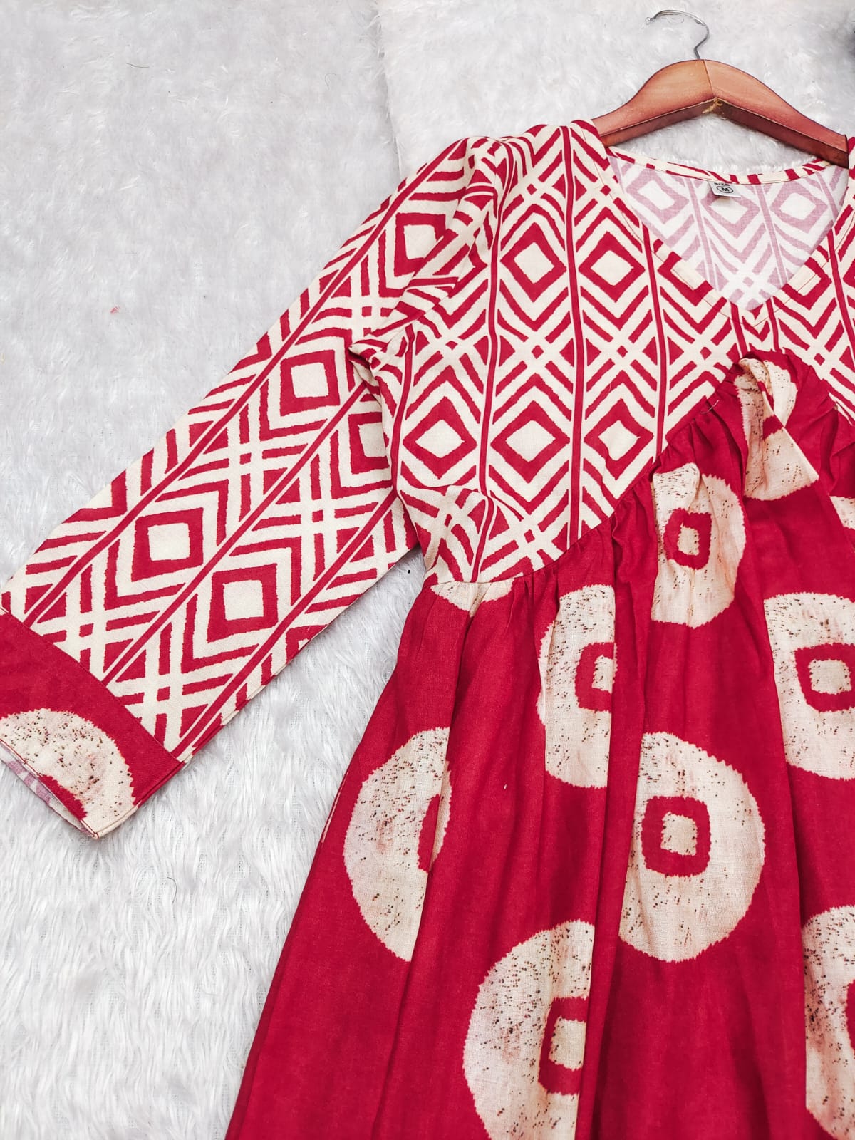 Casual Cotton One-Piece Tunic with Timeless Prints